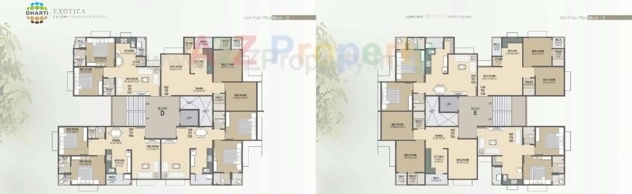 Layout of real estate project Dharti Exotica located at City, Ahmedabad, Gujarat