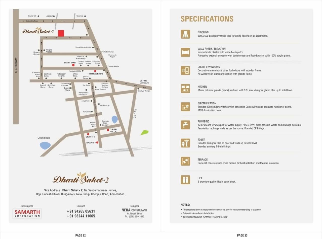  of real estate project Dharti Saket located at Chenpur, Ahmedabad, Gujarat