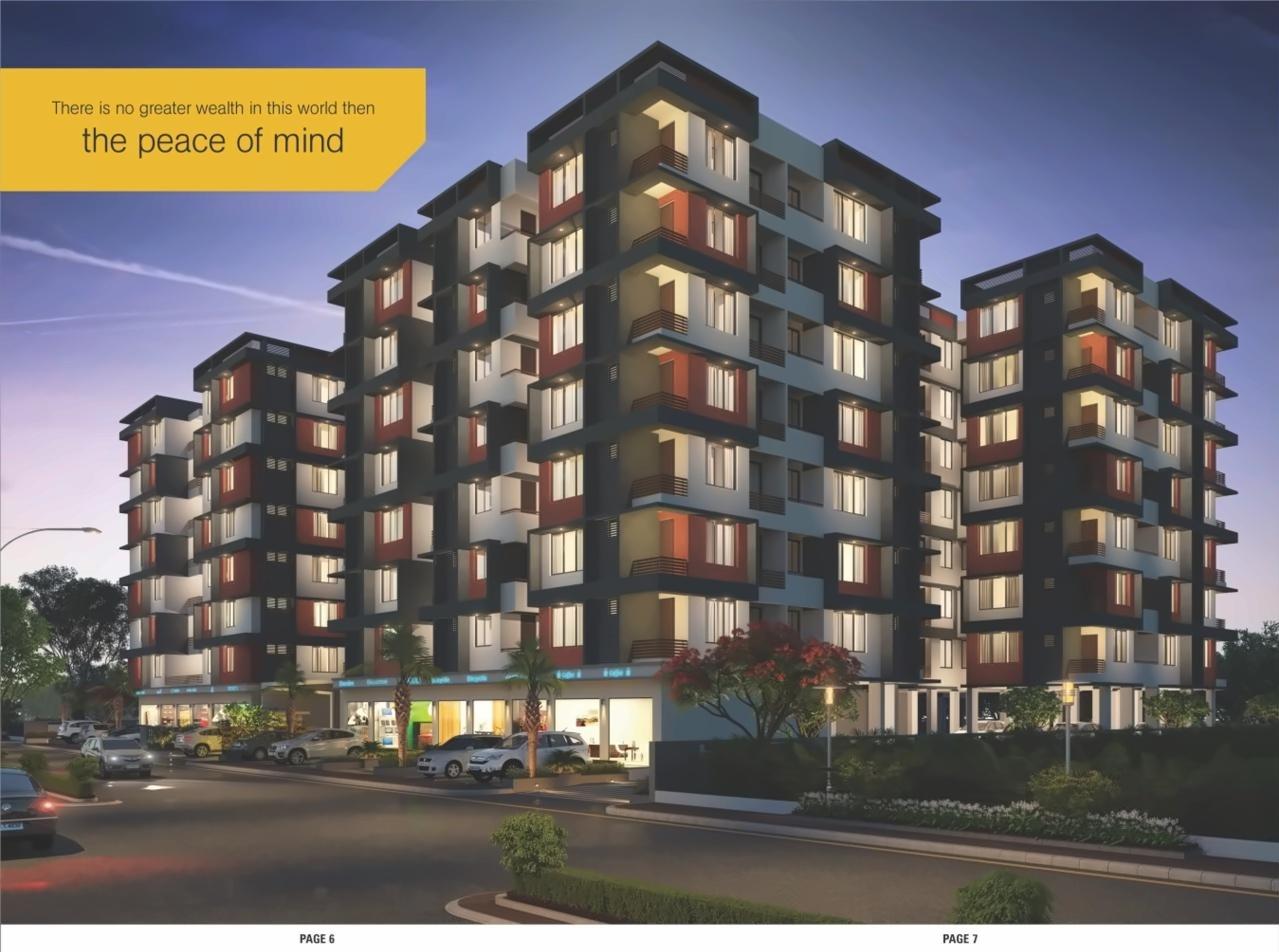 3D Elevation of real estate project Dharti Saket located at Chenpur, Ahmedabad, Gujarat