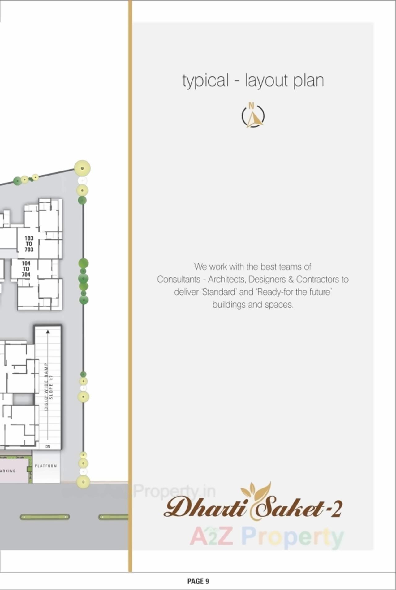 Layout of real estate project Dharti Saket located at Chenpur, Ahmedabad, Gujarat