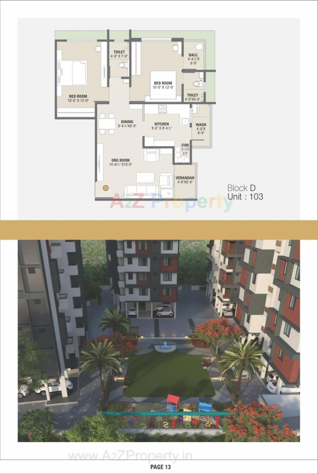 Layout of real estate project Dharti Saket located at Chenpur, Ahmedabad, Gujarat