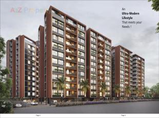 Elevation of real estate project Dharti Saket Heaven located at Chenpur, Ahmedabad, Gujarat