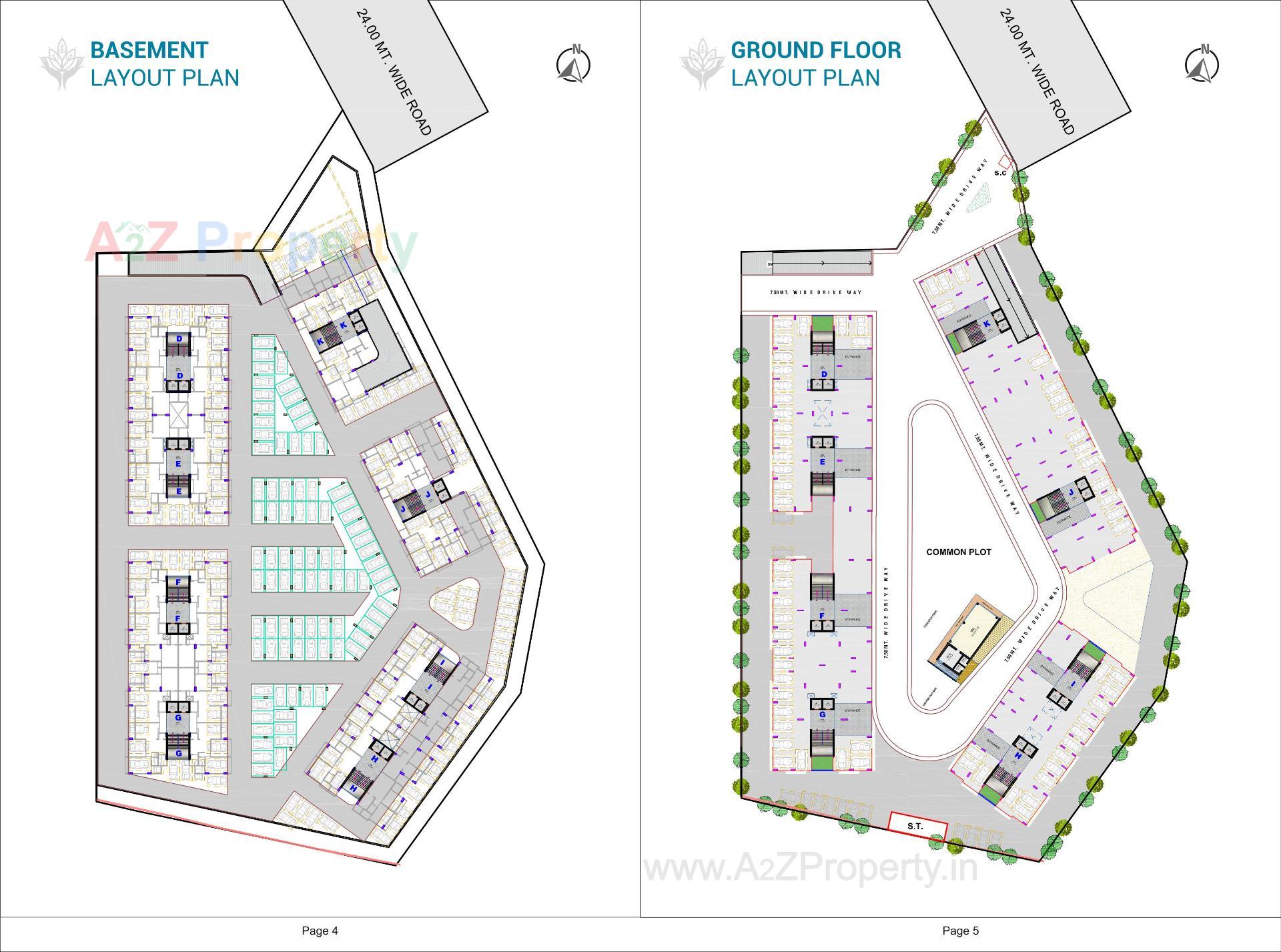 Layout of real estate project Dharti Saket Heaven located at Chenpur, Ahmedabad, Gujarat