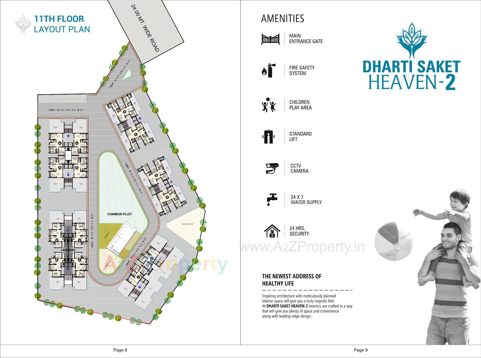  of real estate project Dharti Saket Heaven located at Chenpur, Ahmedabad, Gujarat