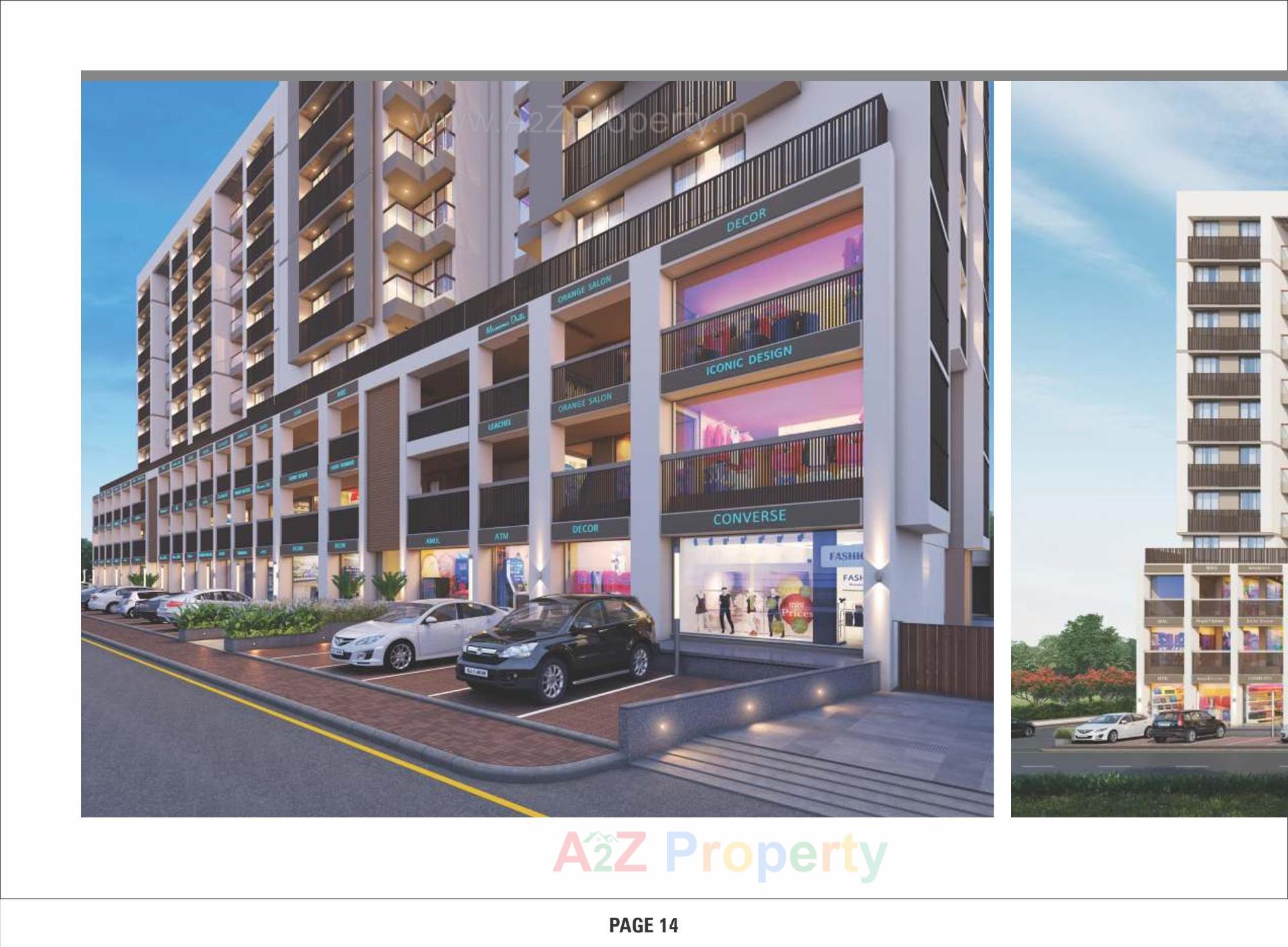 3D Elevation of real estate project Dharti Saket Heaven located at Chenpur, Ahmedabad, Gujarat