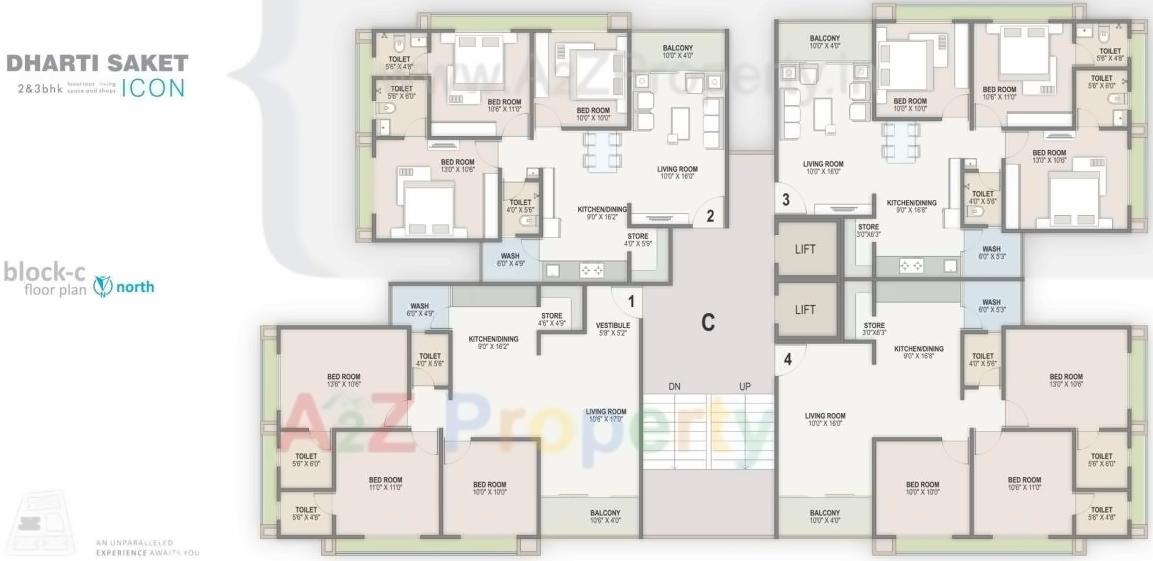 Layout of real estate project Dharti Saket Icon located at Vadaj, Ahmedabad, Gujarat