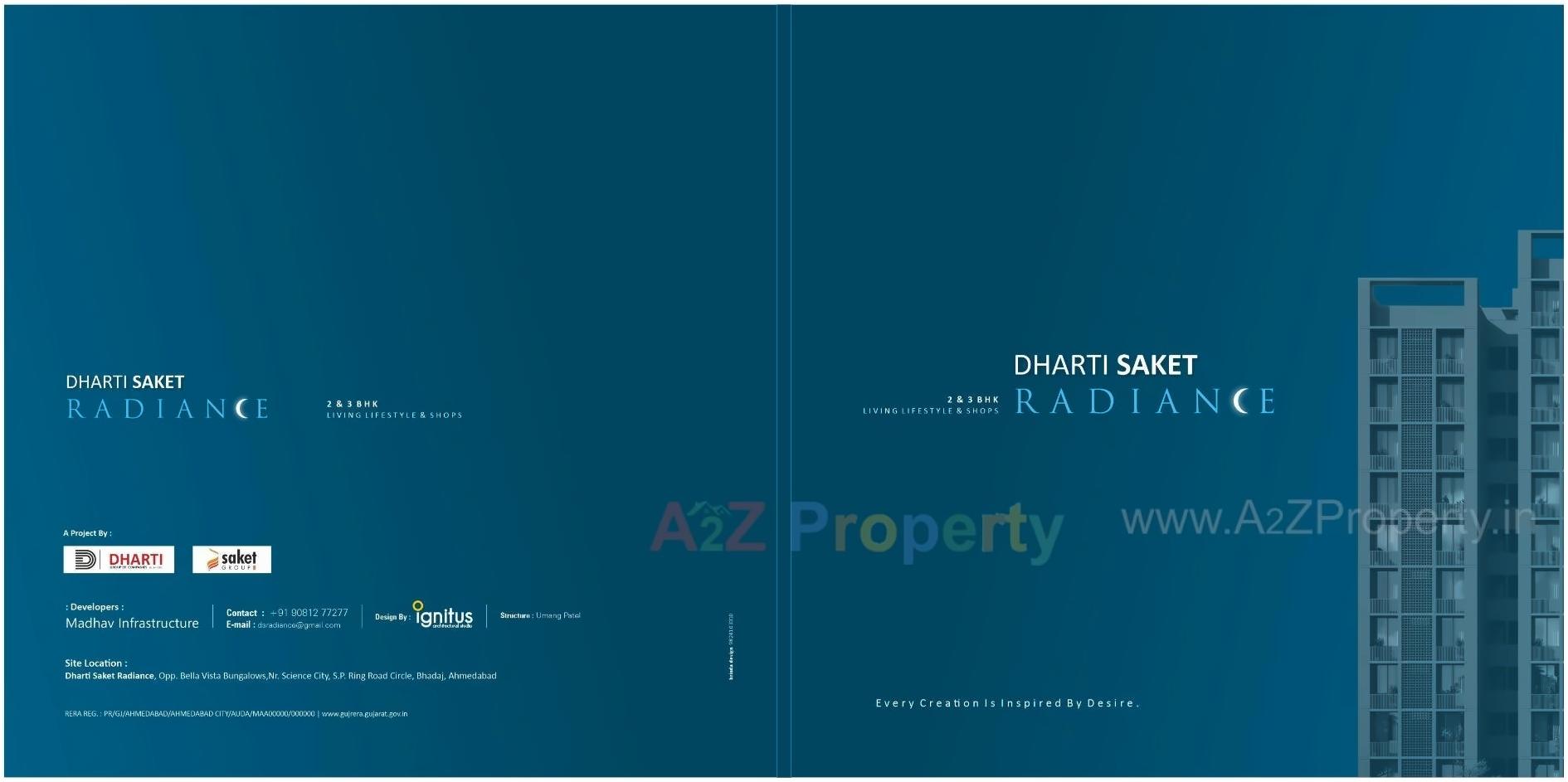  of real estate project Dharti Saket Radiance located at Bhadaj, Ahmedabad, Gujarat
