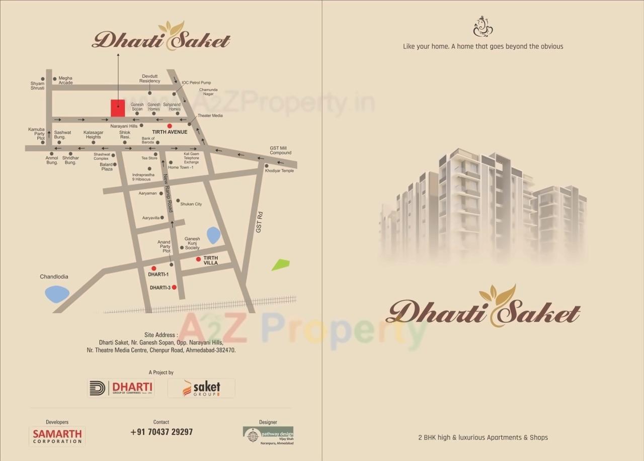  of real estate project Dharti Saket located at Chenpur, Ahmedabad, Gujarat