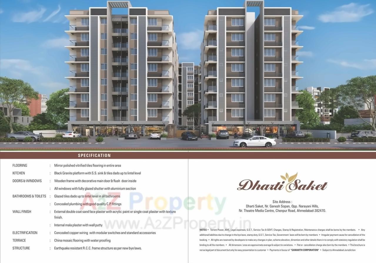  of real estate project Dharti Saket located at Chenpur, Ahmedabad, Gujarat