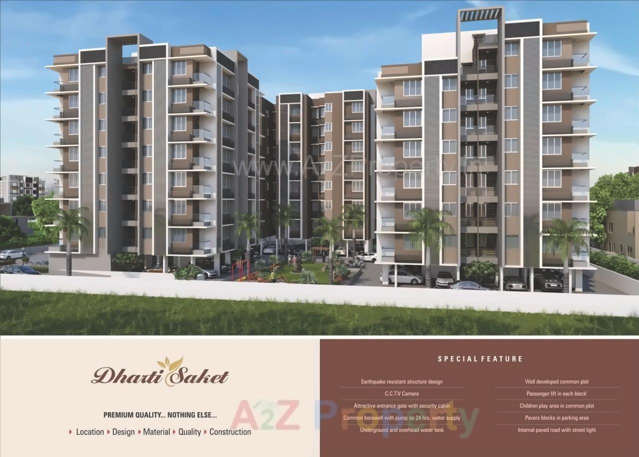 3D Elevation of real estate project Dharti Saket located at Chenpur, Ahmedabad, Gujarat