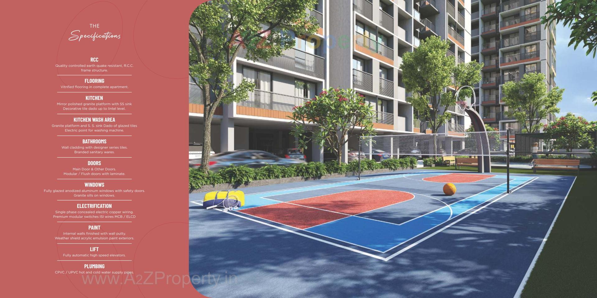 3D Elevation of real estate project Dharti Skyline located at Ahmedabad, Ahmedabad, Gujarat