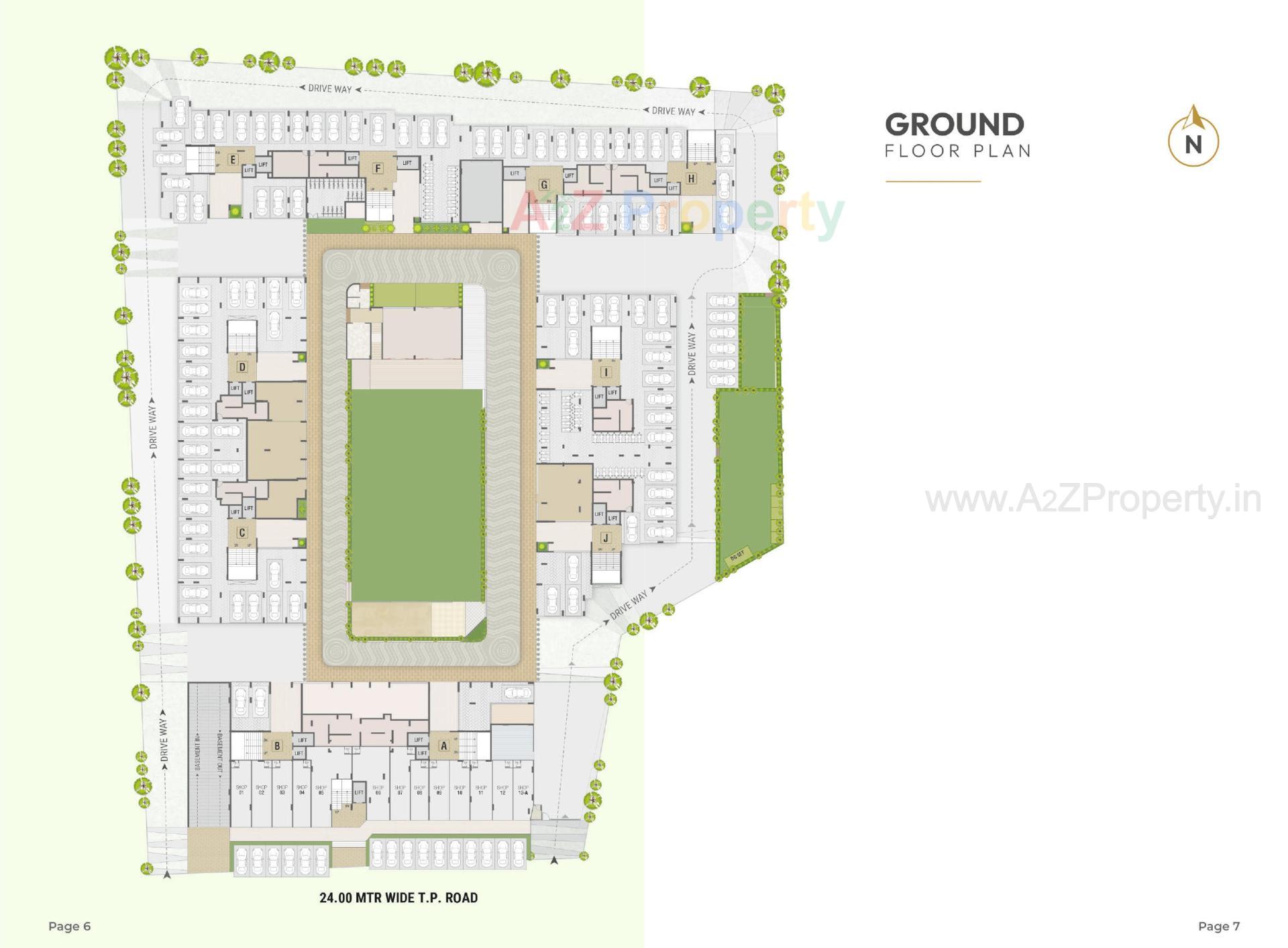 Layout of real estate project Dharti Skyline located at Ahmedabad, Ahmedabad, Gujarat