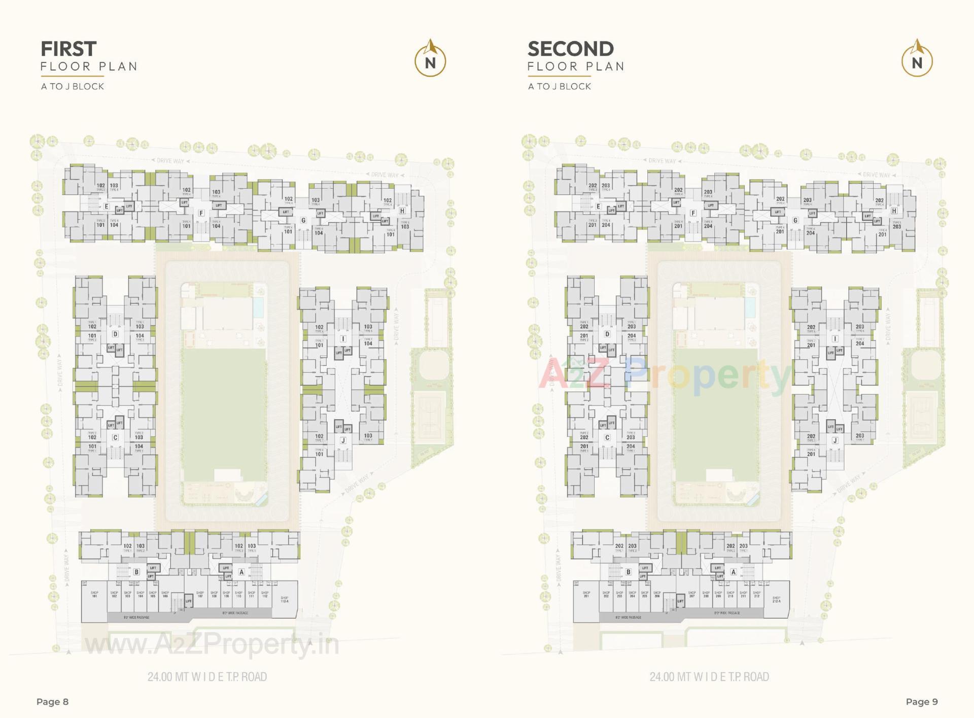 Layout of real estate project Dharti Skyline located at Ahmedabad, Ahmedabad, Gujarat