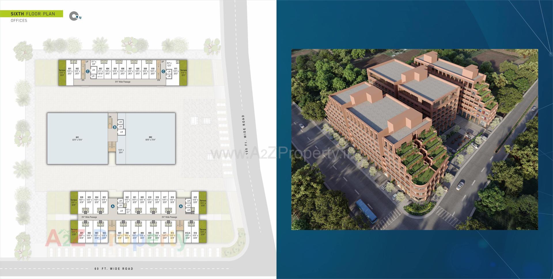 Layout of real estate project Dhs Orbit located at Laxmipura, Ahmedabad, Gujarat