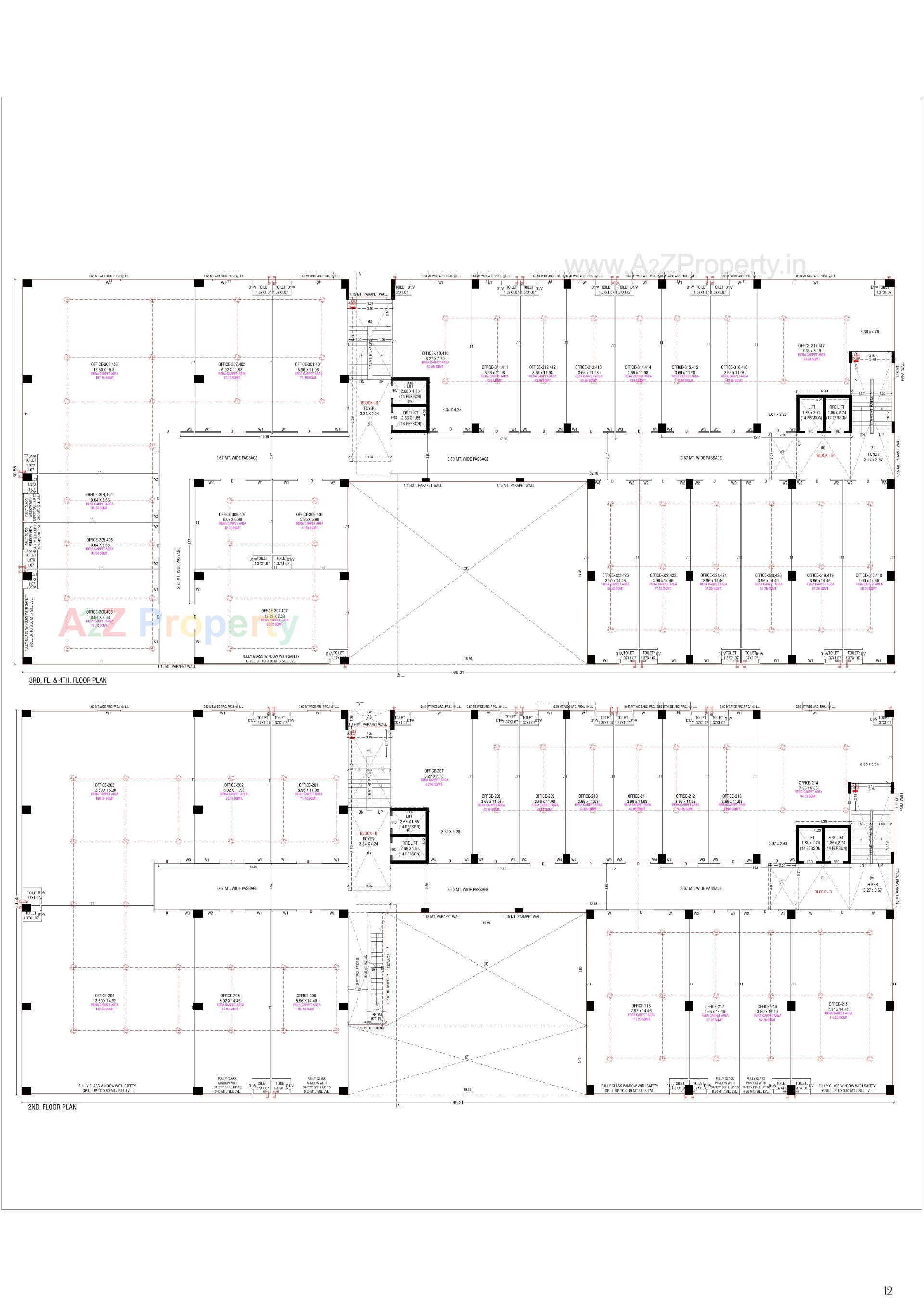 Layout of real estate project Diamond Retail Space located at Nikol, Ahmedabad, Gujarat