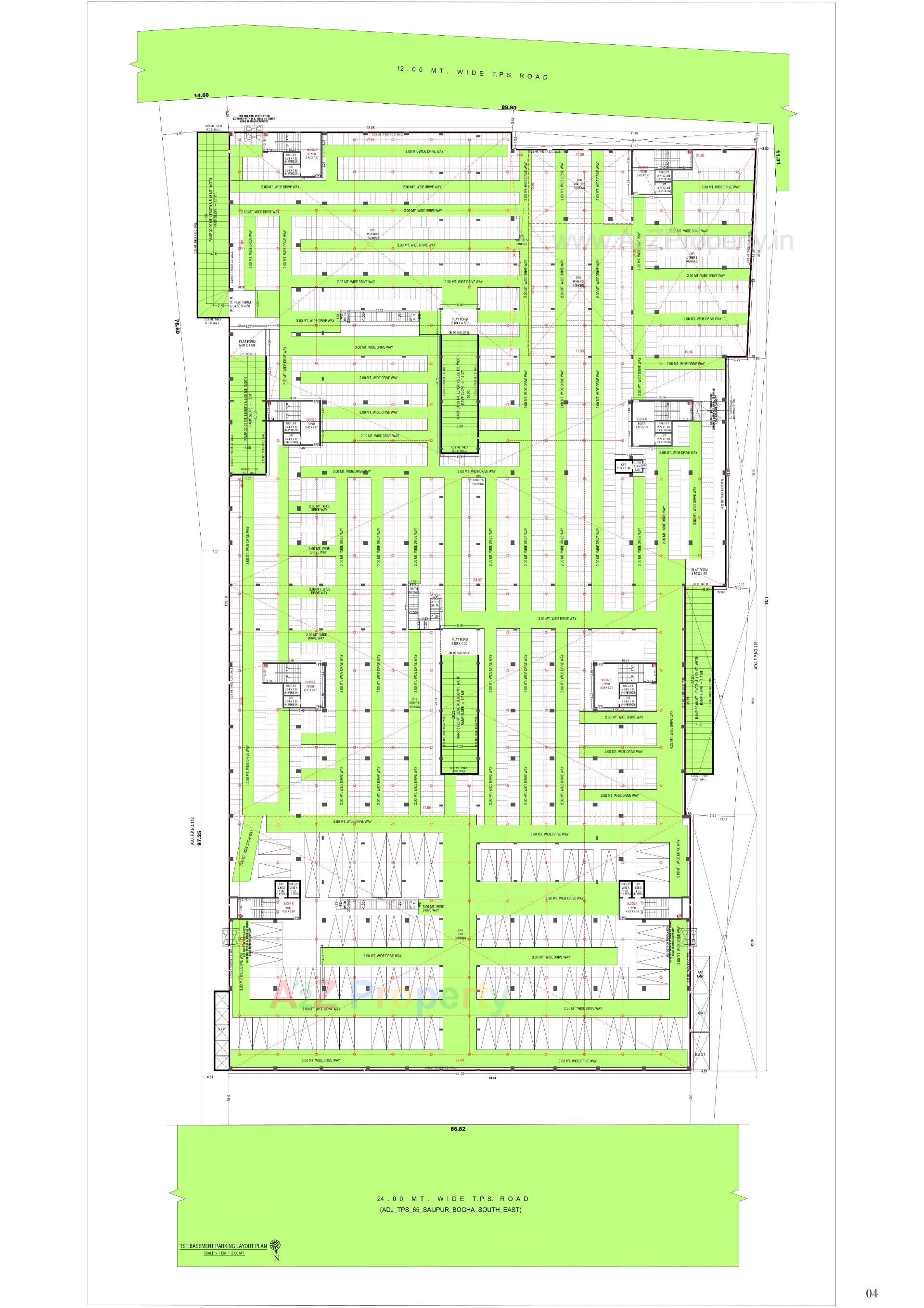 Layout of real estate project Diamond Retail Space located at Nikol, Ahmedabad, Gujarat
