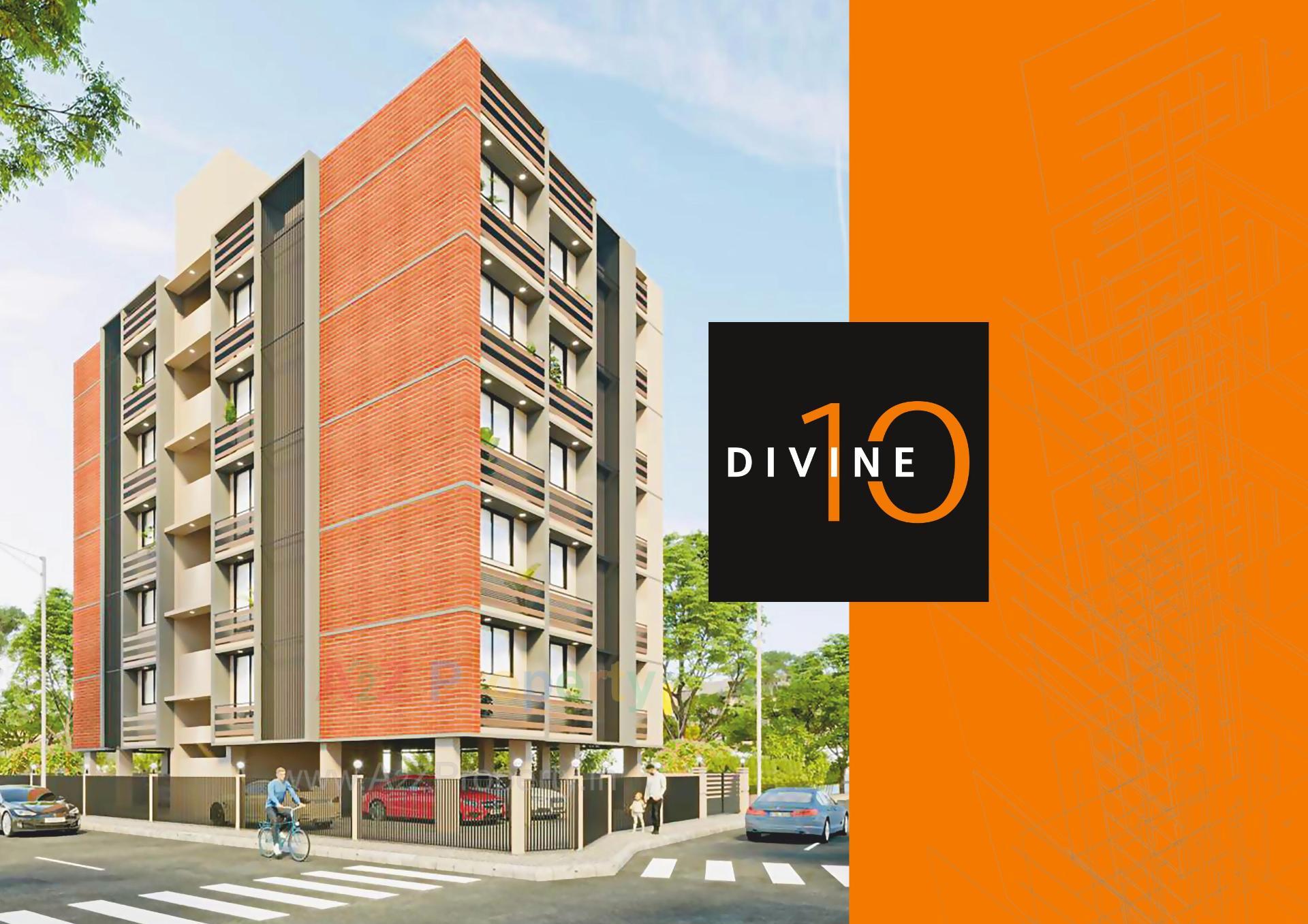 3D Elevation of real estate project Divine 10 located at Changispur, Ahmedabad, Gujarat
