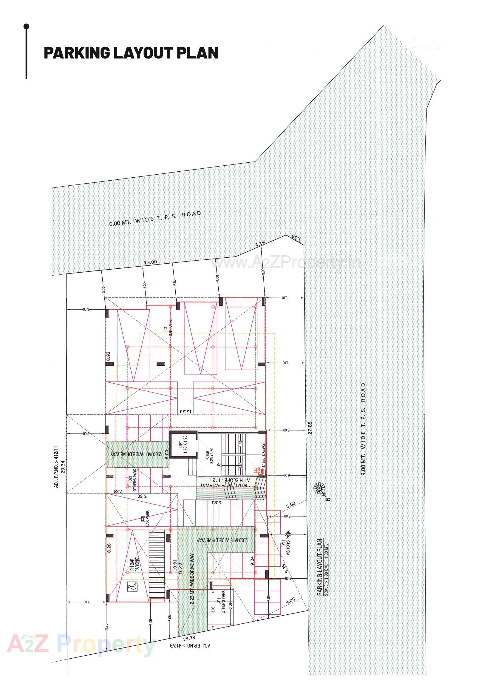Layout of real estate project Divine 10 located at Changispur, Ahmedabad, Gujarat