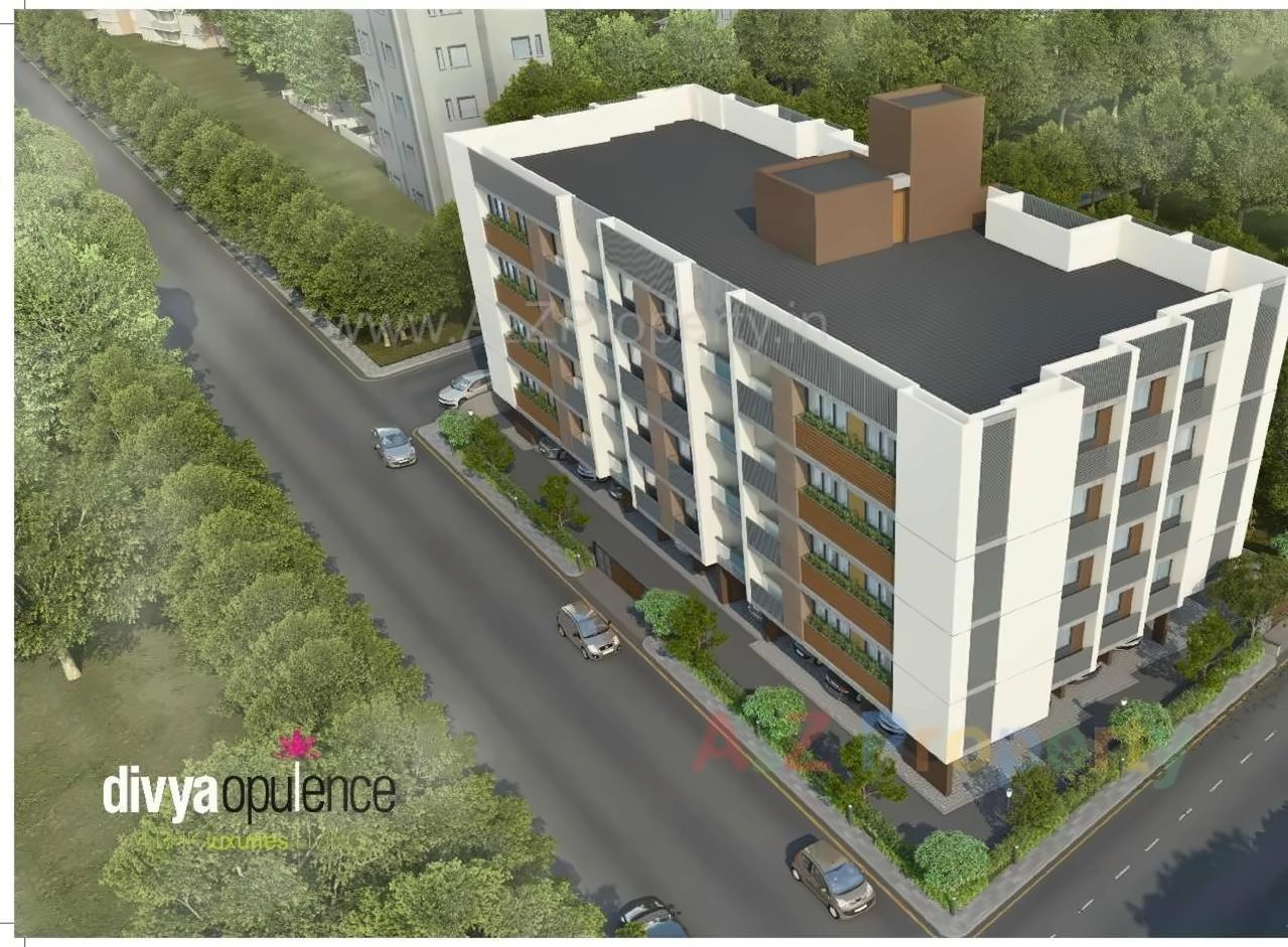 3D Elevation of real estate project Divya Opulence located at Rajpur-hirpur, Ahmedabad, Gujarat