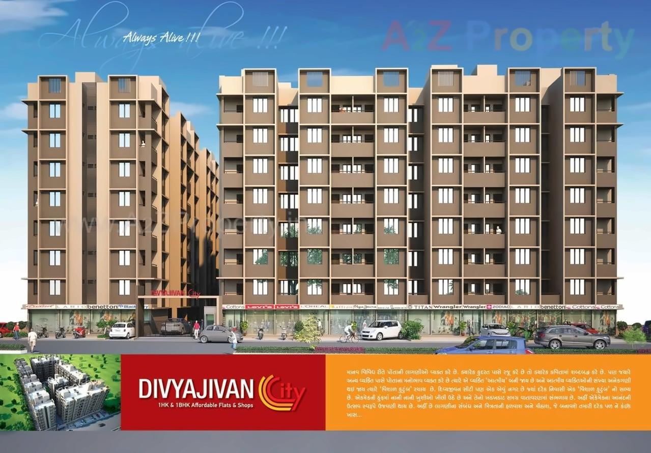 3D Elevation of real estate project Divyajivan City located at Naroda, Ahmedabad, Gujarat