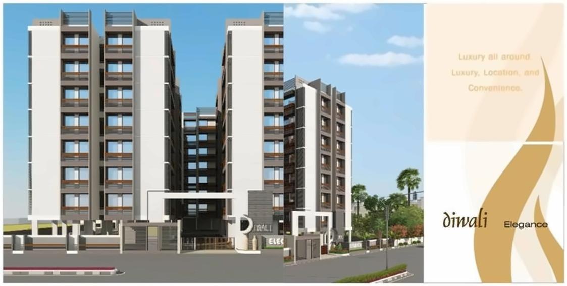  of real estate project Diwali Elegance located at Tragad, Ahmedabad, Gujarat