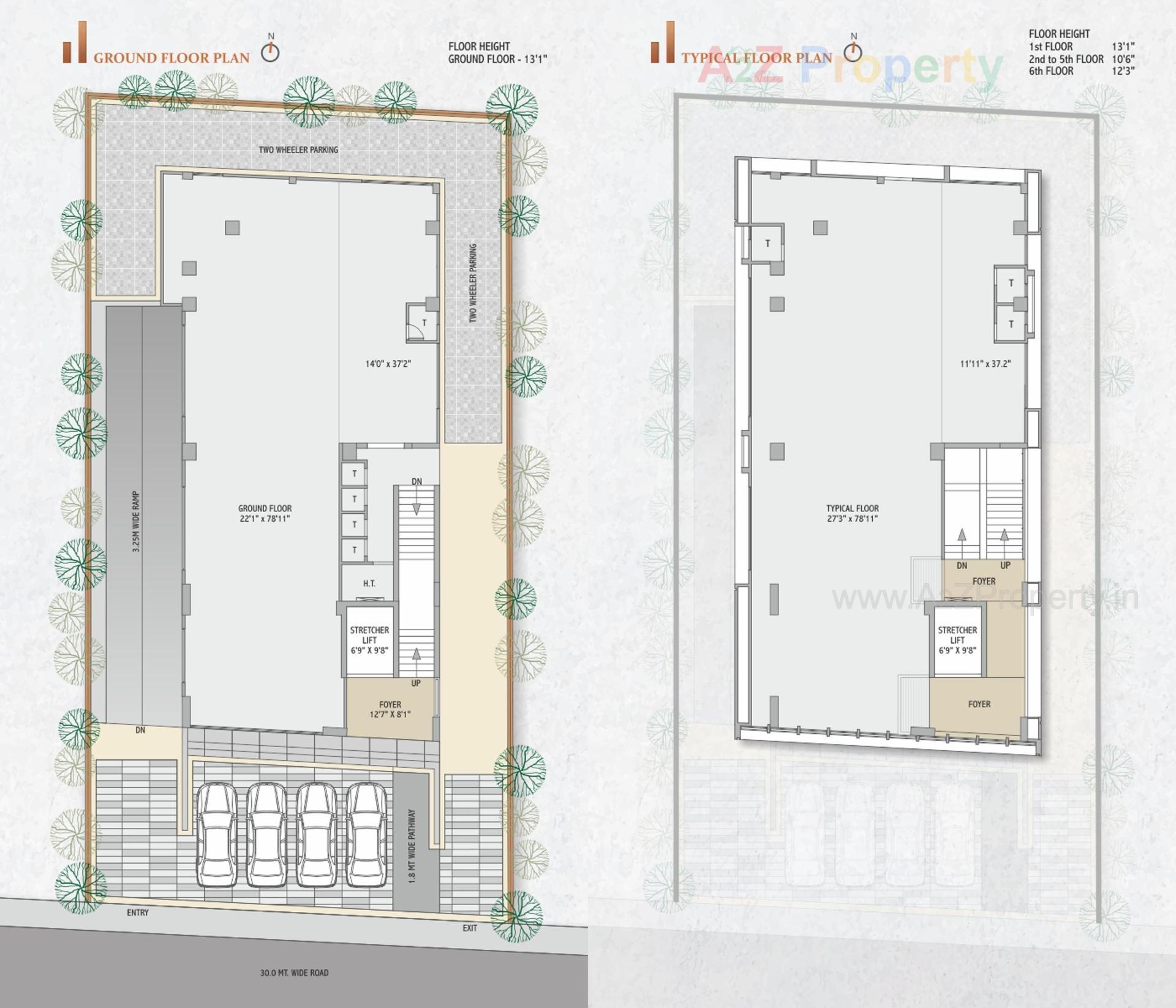 Layout of real estate project Dream Icon @ Parimal located at Chhadawad, Ahmedabad, Gujarat