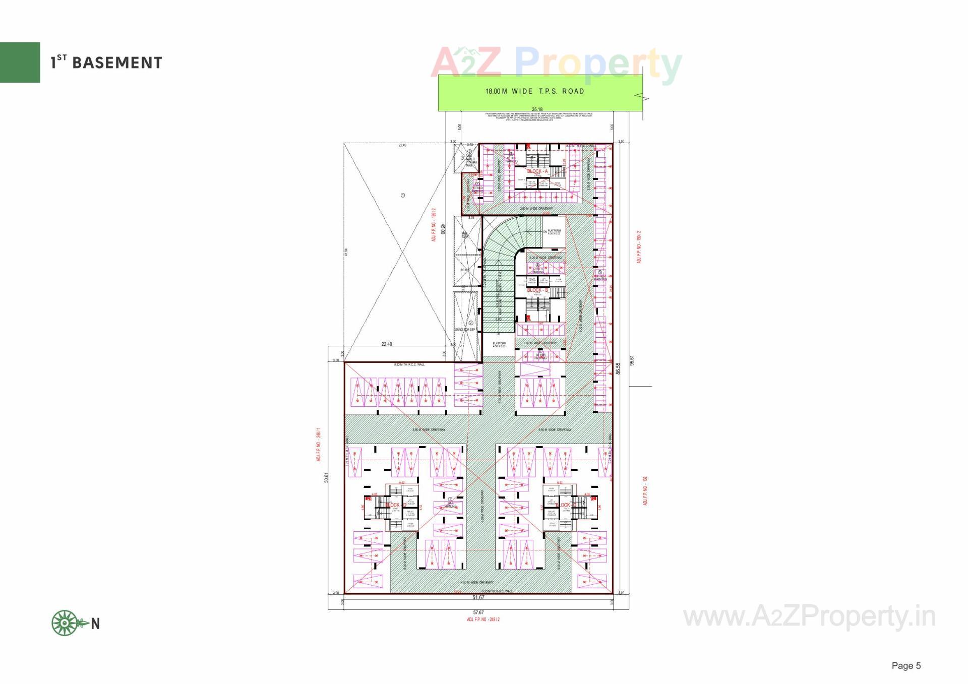 Layout of real estate project Dream Vianna located at Hebatpur, Ahmedabad, Gujarat