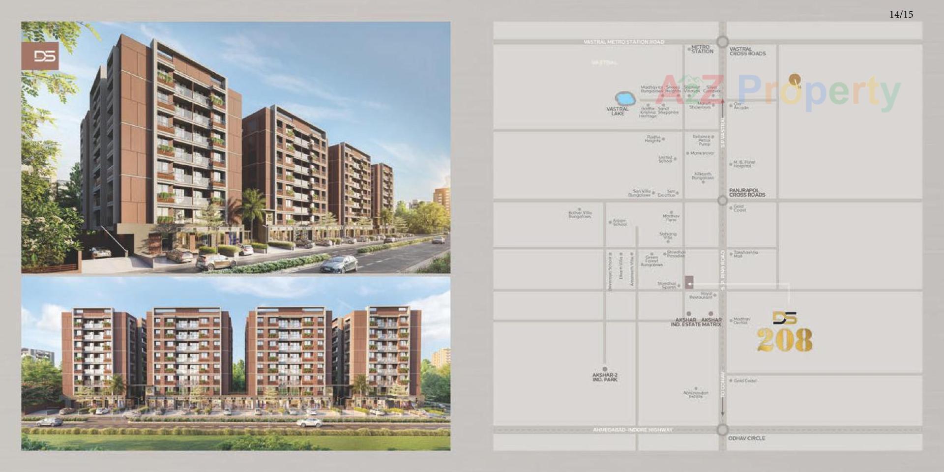 Layout of real estate project Ds 20 located at Odhav, Ahmedabad, Gujarat