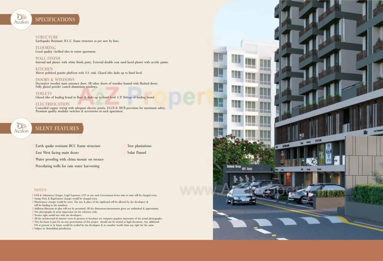  of real estate project Dutt Avalon located at Tragad, Ahmedabad, Gujarat
