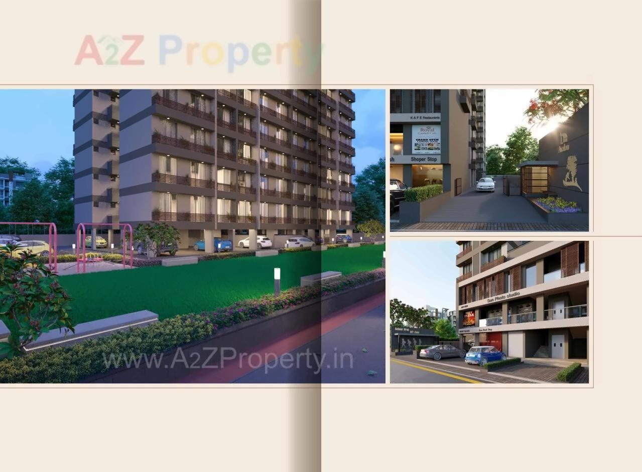 3D Elevation of real estate project Dutt Avalon located at Tragad, Ahmedabad, Gujarat