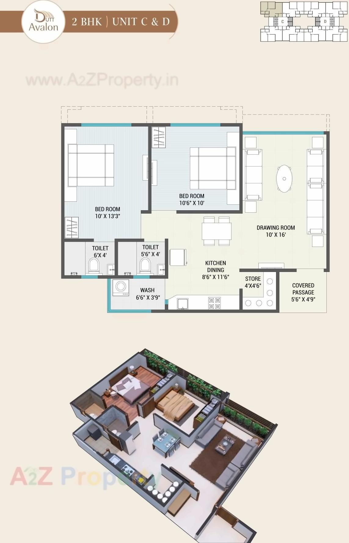 Layout of real estate project Dutt Avalon located at Tragad, Ahmedabad, Gujarat
