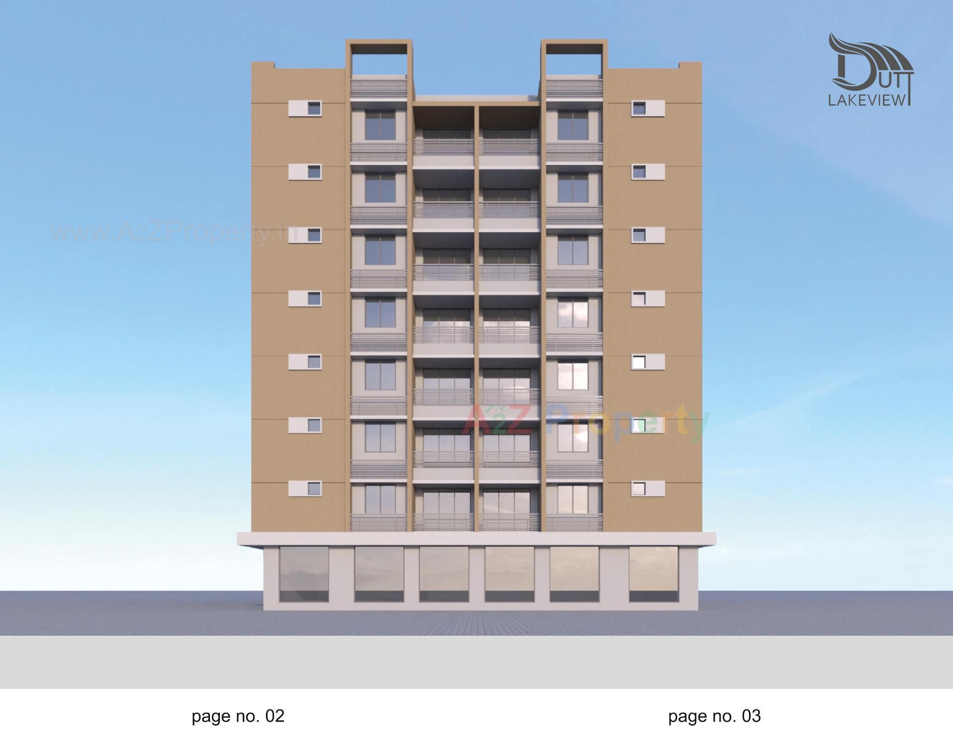 Layout of real estate project Dutt Lakeview located at Bhadaj, Ahmedabad, Gujarat
