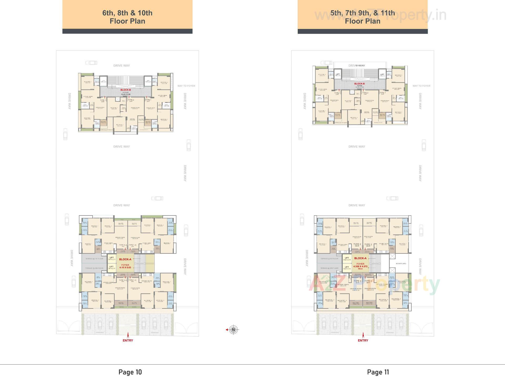 Layout of real estate project Dutt Paradise located at Tragad, Ahmedabad, Gujarat