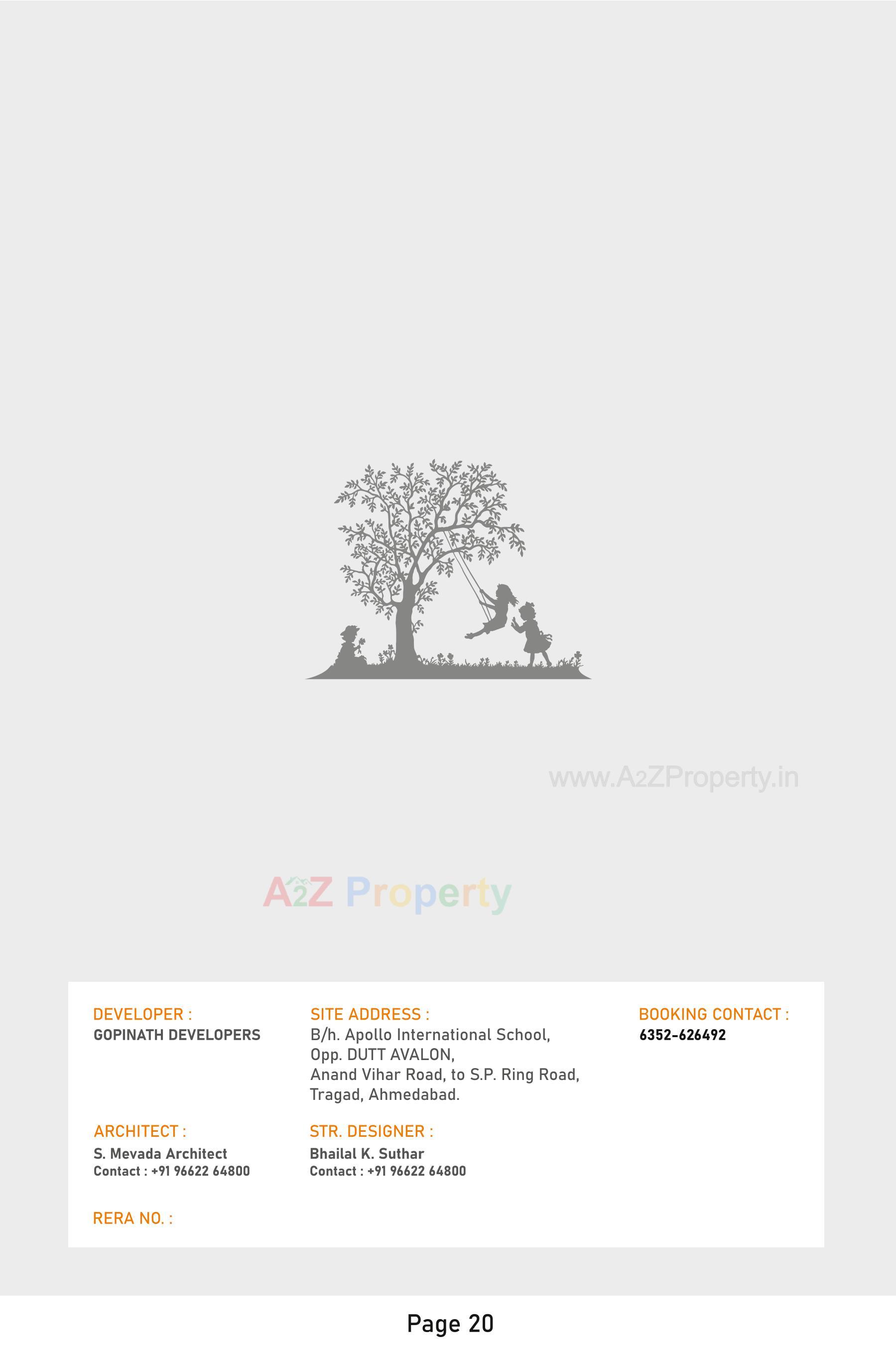  of real estate project Dutt Paradise located at Tragad, Ahmedabad, Gujarat