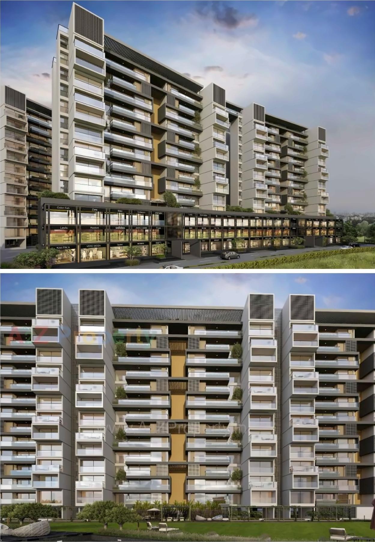 3D Elevation of real estate project Dwarkesh Fragrance located at Chandkheda, Ahmedabad, Gujarat