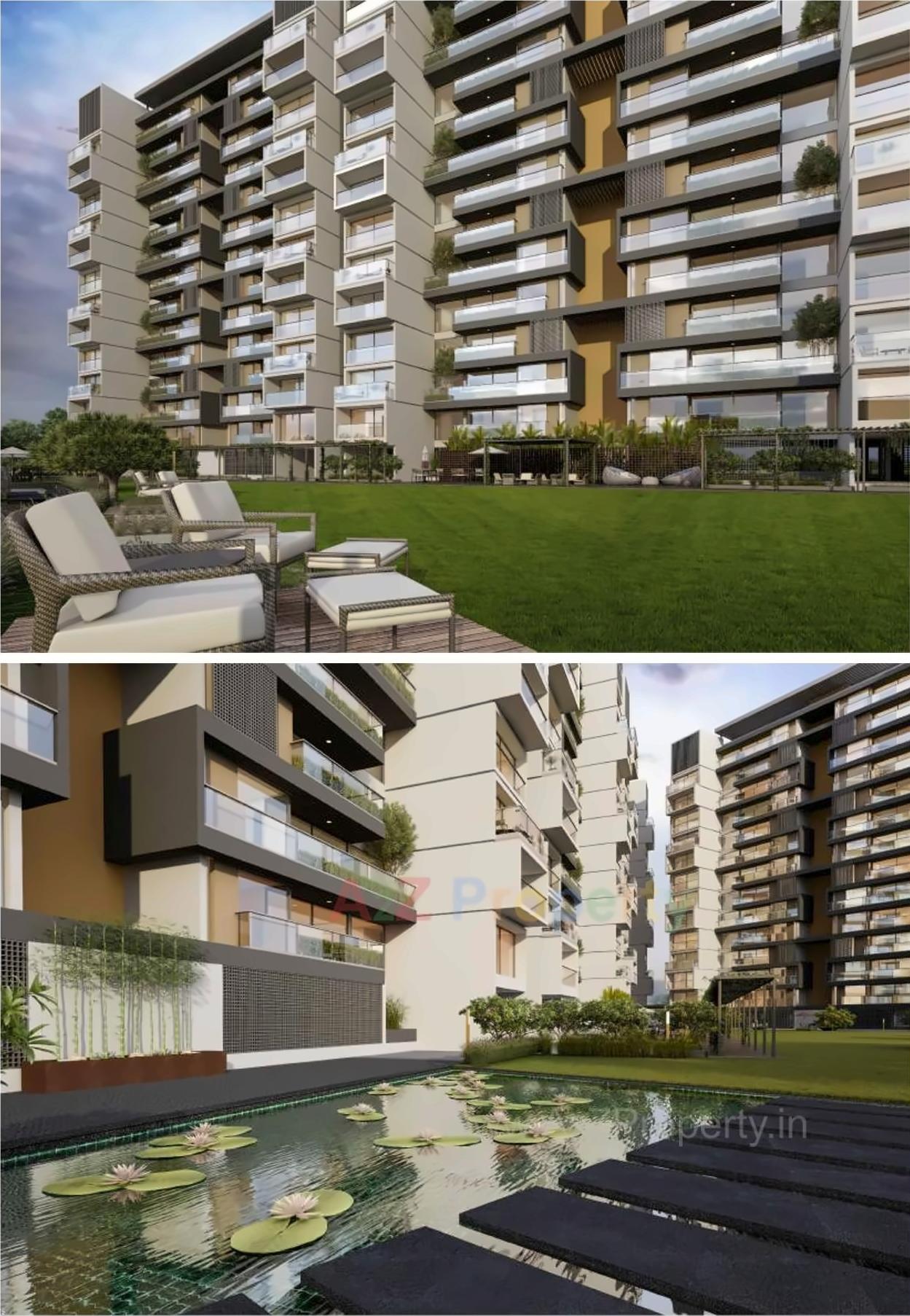 3D Elevation of real estate project Dwarkesh Fragrance located at Chandkheda, Ahmedabad, Gujarat