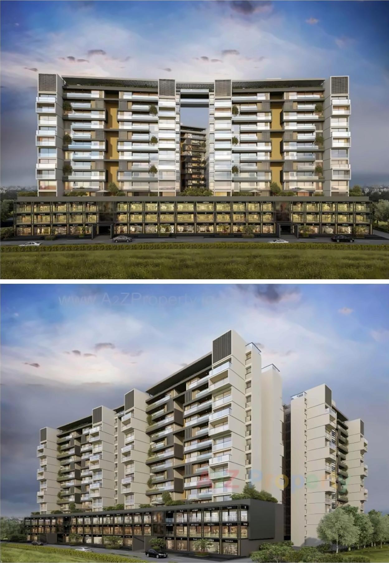 3D Elevation of real estate project Dwarkesh Fragrance located at Chandkheda, Ahmedabad, Gujarat