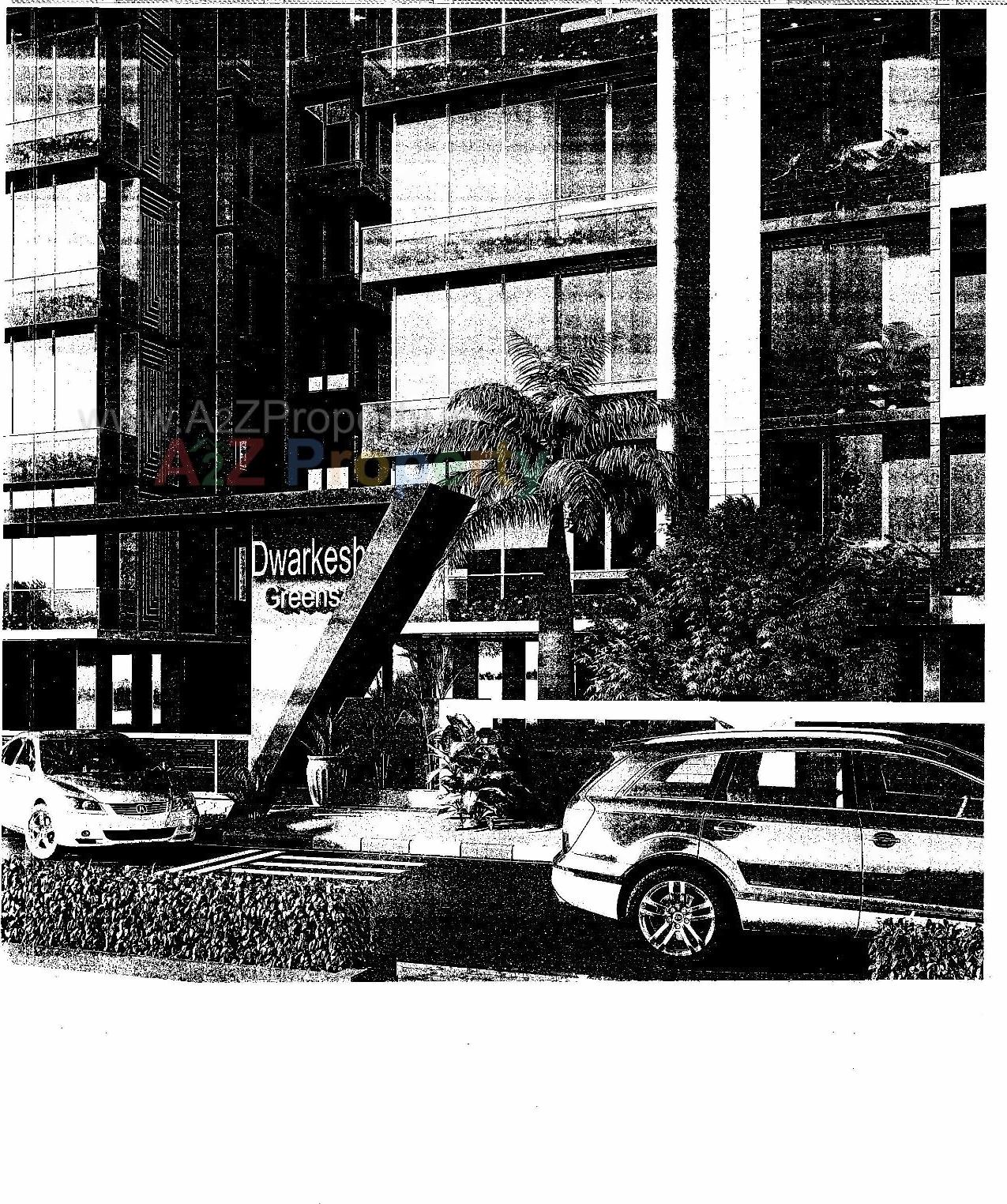 3D Elevation of real estate project Dwarkesh Greens located at Shilaj, Ahmedabad, Gujarat