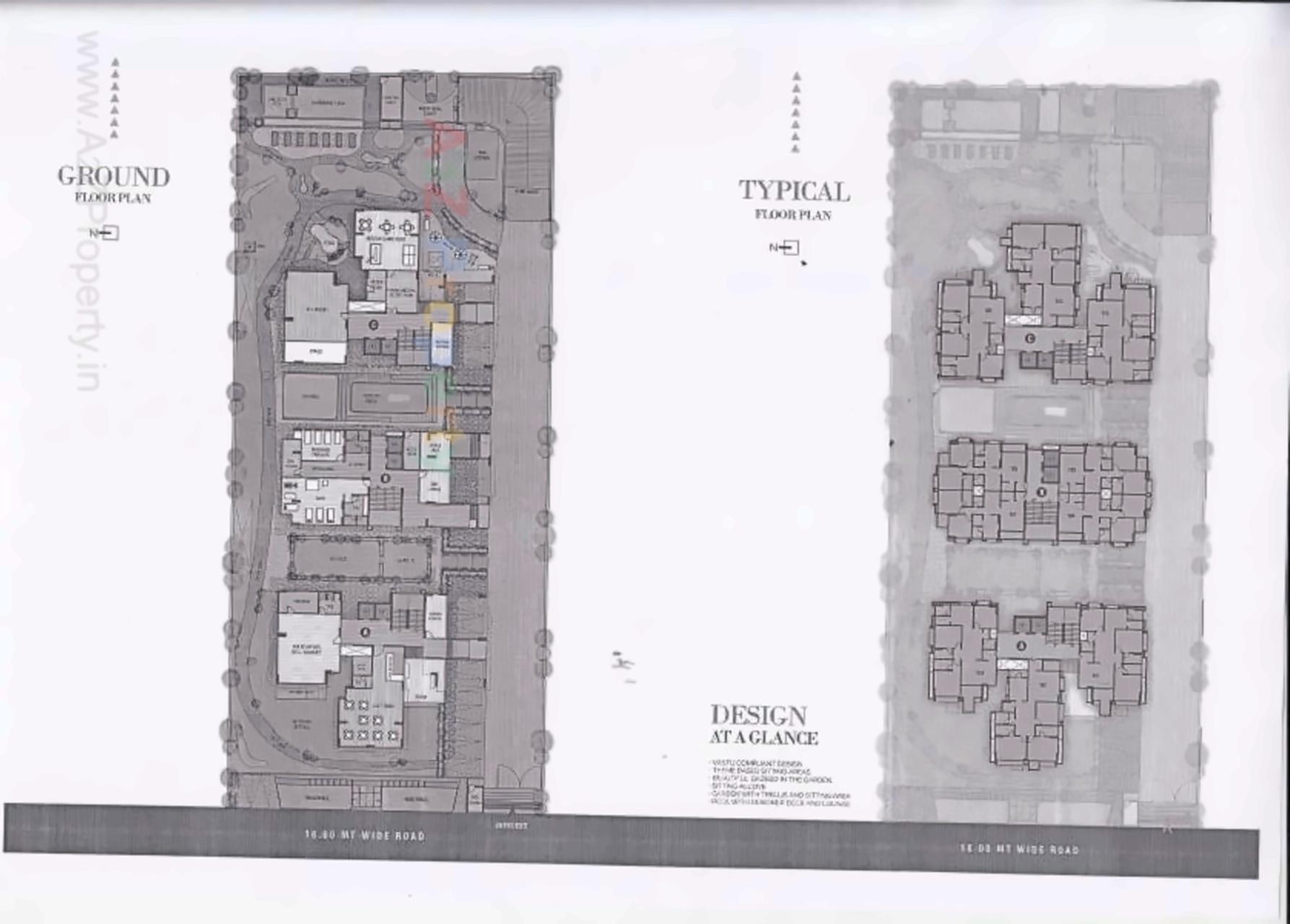 Layout of real estate project Dwarkesh Opulence located at Tragad, Ahmedabad, Gujarat