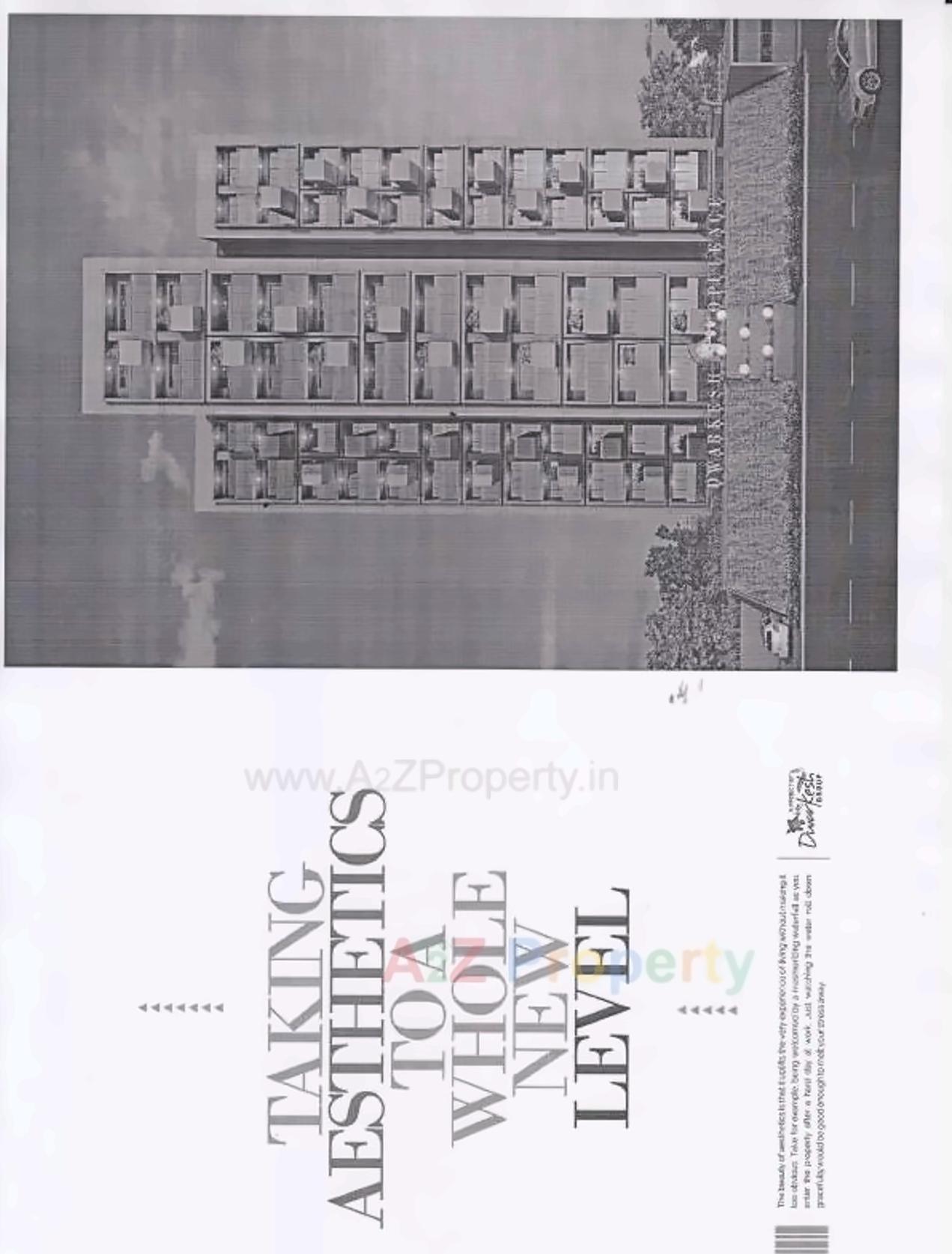 Layout of real estate project Dwarkesh Opulence located at Tragad, Ahmedabad, Gujarat