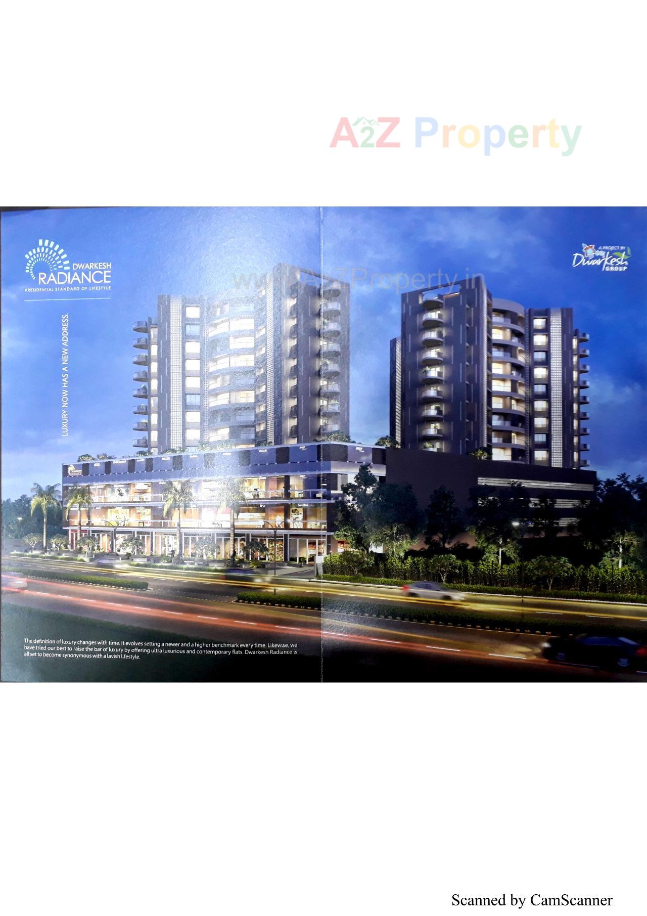 3D Elevation of real estate project Dwarkesh Radiance located at Chandkheda, Ahmedabad, Gujarat