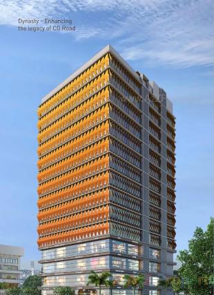 Elevation of real estate project Dynasty located at Shekhpur, Ahmedabad, Gujarat