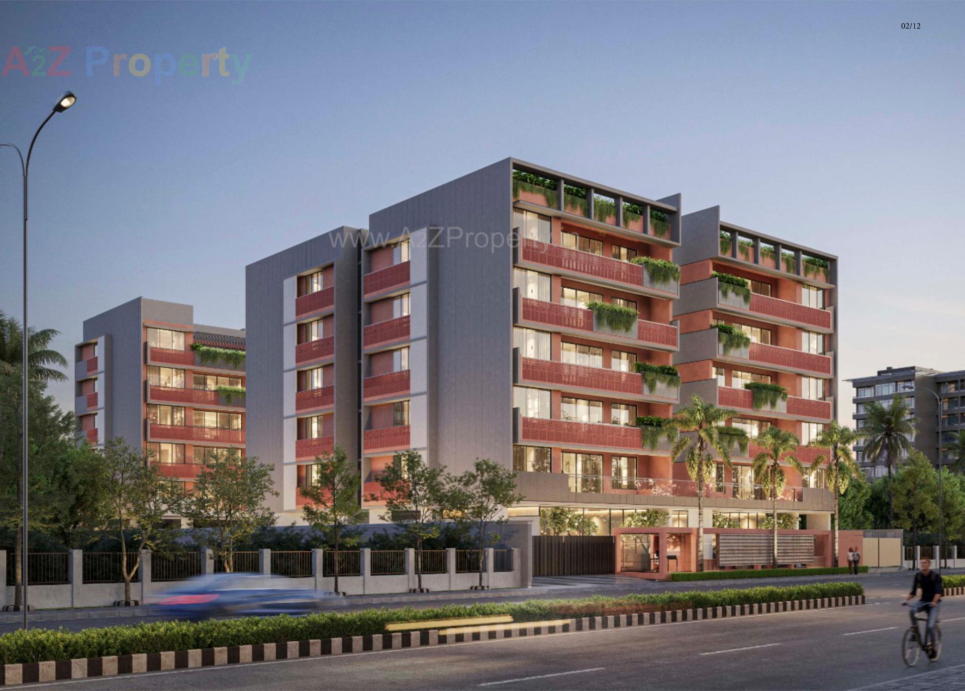3D Elevation of real estate project Earth Eleanor located at Bopal, Ahmedabad, Gujarat