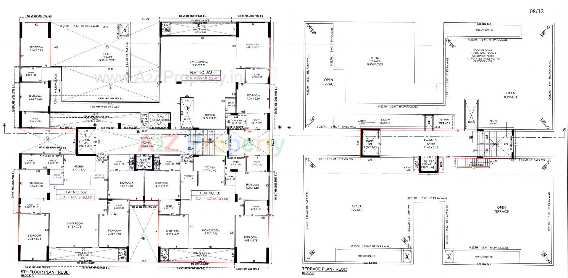 Layout of real estate project Earth Eleanor located at Bopal, Ahmedabad, Gujarat