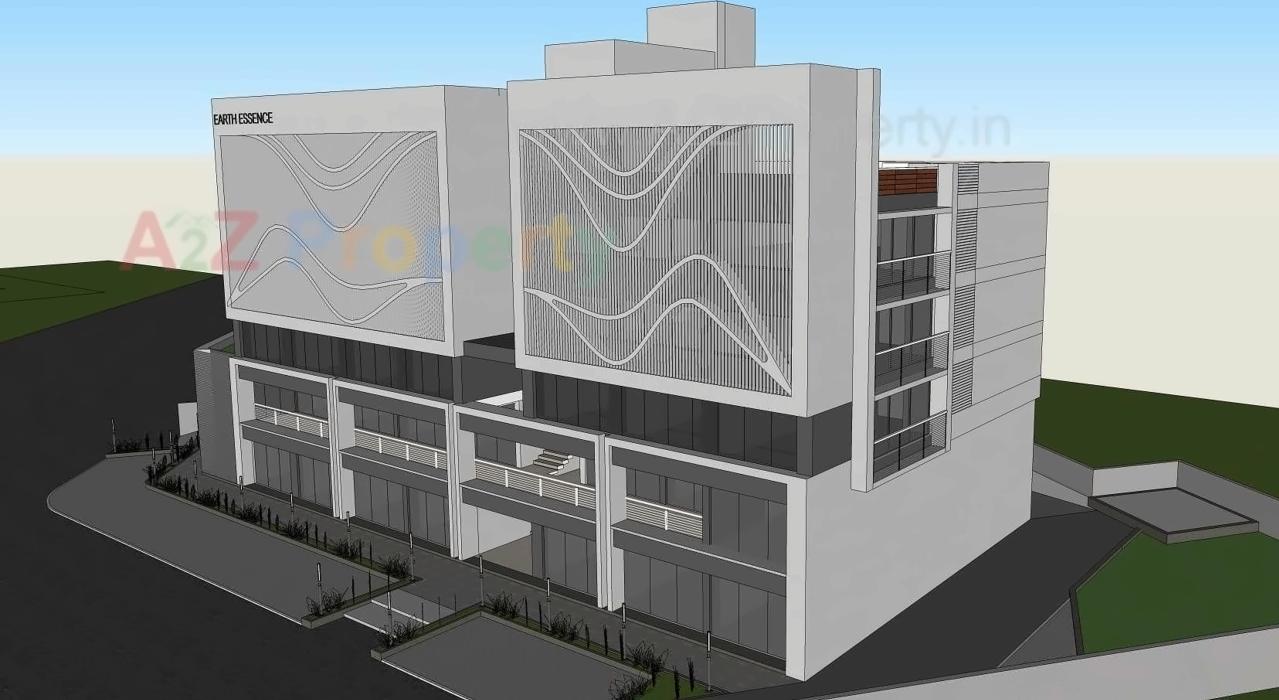 3D Elevation of real estate project Earth Essence located at Thaltej, Ahmedabad, Gujarat