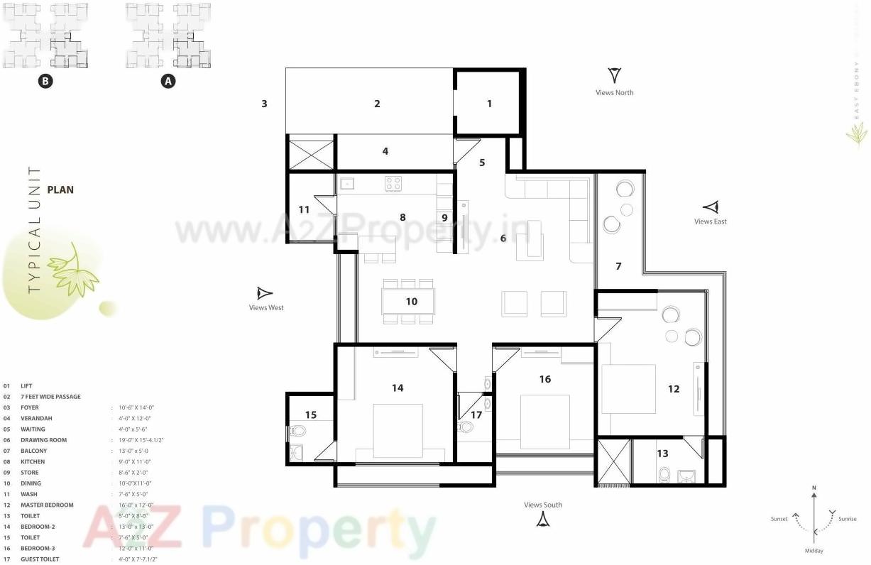 Layout of real estate project East Ebony located at Chandkheda, Ahmedabad, Gujarat