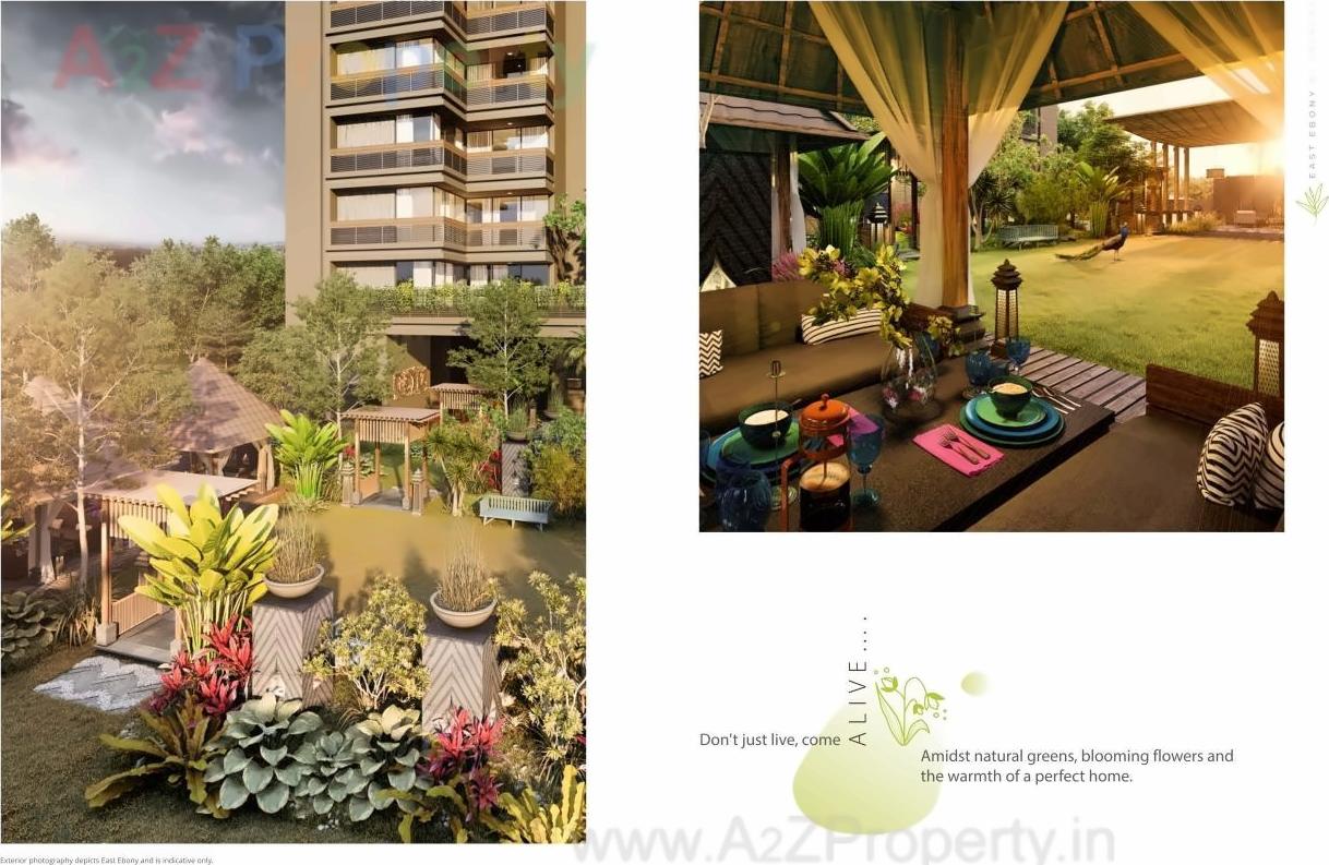 3D Elevation of real estate project East Ebony located at Chandkheda, Ahmedabad, Gujarat