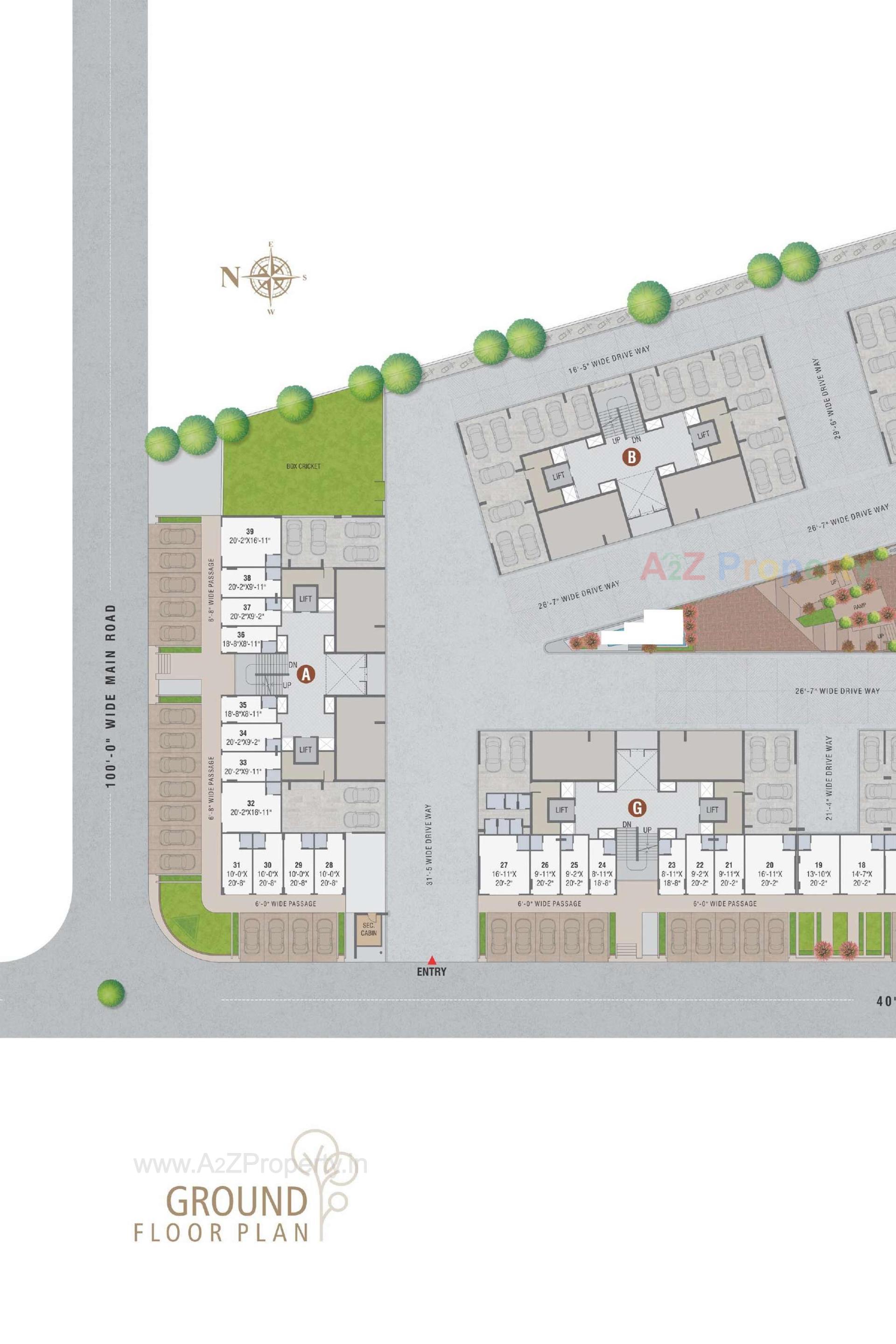 Layout of real estate project Eden Parmeshwar located at Ahmedabad, Ahmedabad, Gujarat