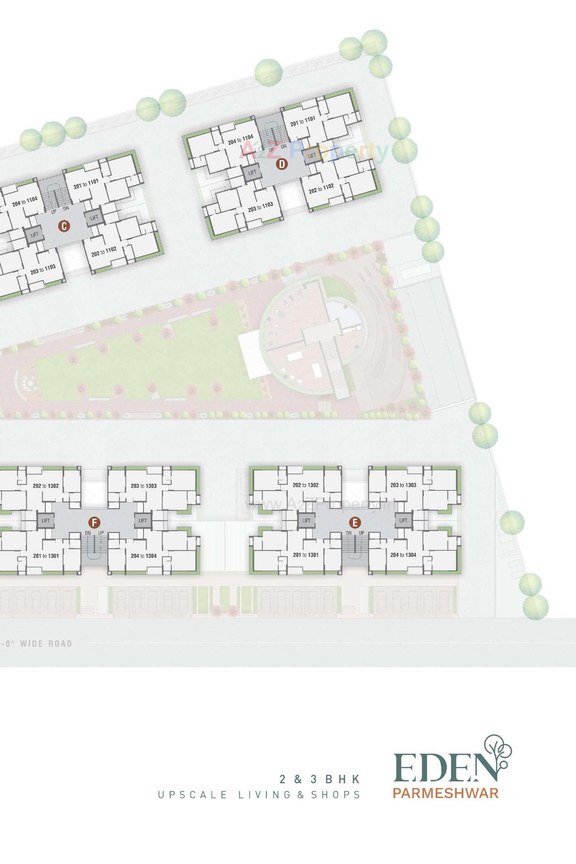Layout of real estate project Eden Parmeshwar located at Ahmedabad, Ahmedabad, Gujarat