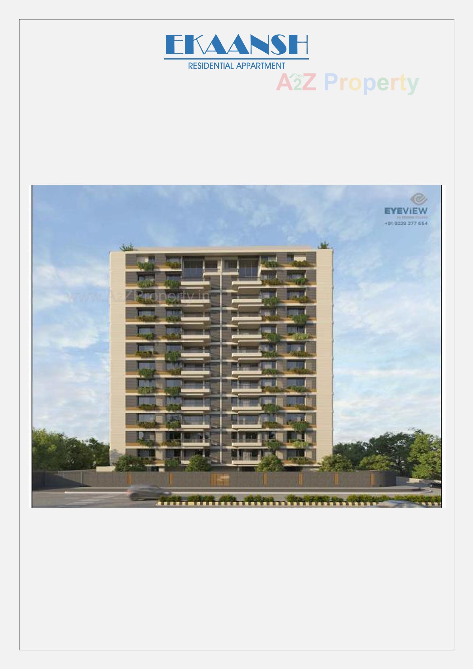 3D Elevation of real estate project Ekaansh located at Changispur, Ahmedabad, Gujarat